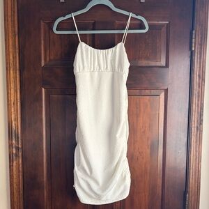 Shein white fitted dress. Y2K style. Size small